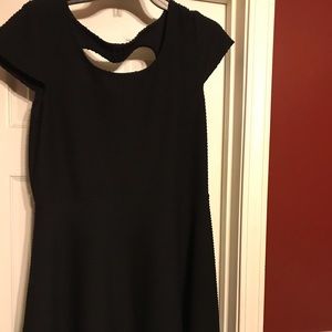 Black midi dress